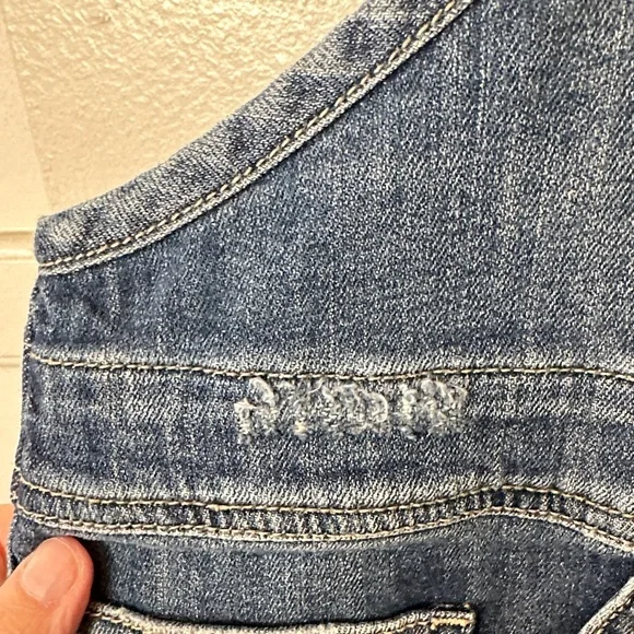 Pilcro by Anthropologie Blue Denim Overalls. Size 18. - Picture 6 of 12